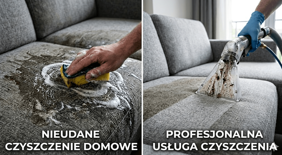 Read more about the article Dlaczego domowe czyszczenie kanapy to błąd? Zamów profesjonalne pranie tapicerki Żor
