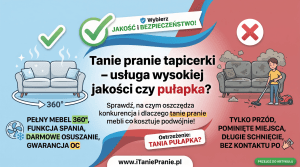 Read more about the article Tanie pranie tapicerki – usługa wysokiej jakości czy pułapka? Sprawdź, na czym oszczędza konkurencja!
